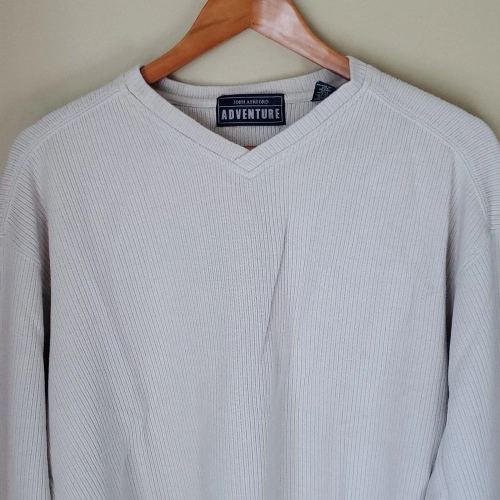 John Ashford Adventure khaki sweater - Picture 2 of 6